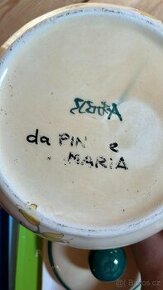 Keramický soudek a talíř