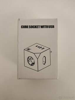 #141 Kocková zásuvka s USB (Cube Socket E19D)