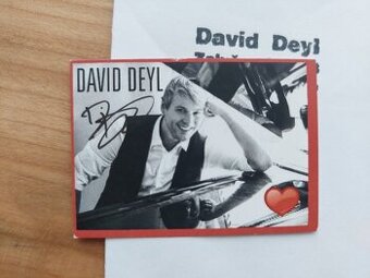 David Deyl - originál autogram vlastnoruční podpis signatura
