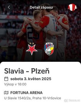 Slavia - Plzeň 2x vedle sebe, 116 (střed) - 1