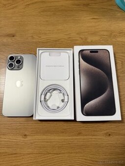iPhone 15 Pro Max 256 GB přírodní titan