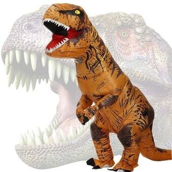 Rex dinosaurus, kostým, maskot, oslava párty