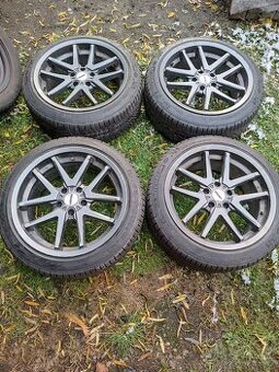 Alu kola AUTEC 5x114,3 8,5Jx18 zimní pneu Michelin