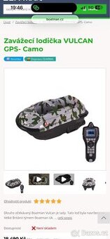 Zavážecí lodička VULCAN GPS- Camo