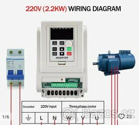 Frekvenčni menič 4kw alebo 2,2kw