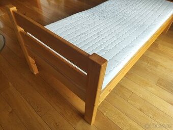 Jednolůžková komplet postel z masivu – 220 x 98 cm