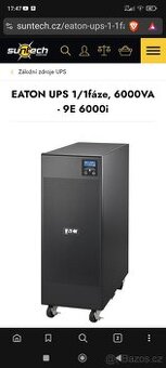 UPS záložní zdroj EATON 9E 6kVA/4.8kW