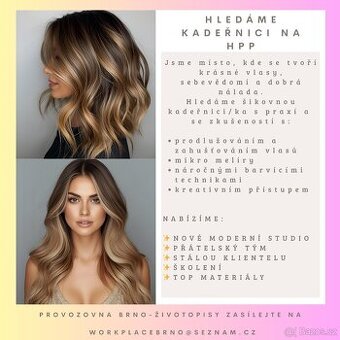 Hledáme kadernici ba HPP