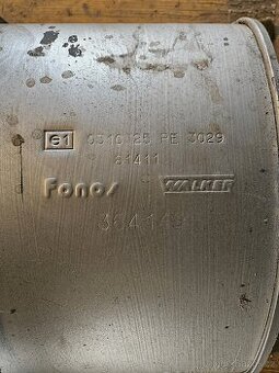 406 V6 - výfuk zadní tlumič