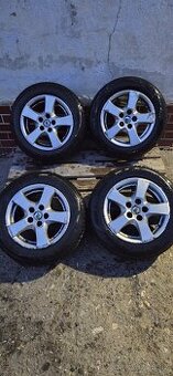Alu kola r14, 5x100, fabia, zimní pneu 165/70