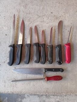 Řeznické věci, nůž,ocilka.