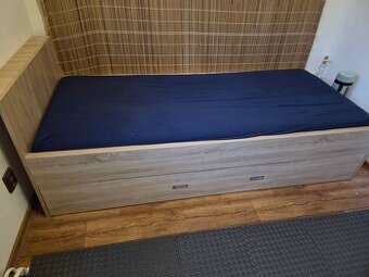 Postel s výsuvným lůžkem vč.matrací a roštů