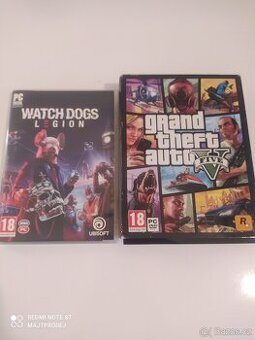 PC hra GTA V (DVD) + Watch Dogs: Legion (PC digital)