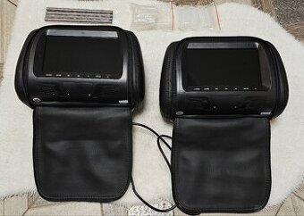 Opěrky hlavy do auta s LCD displejem