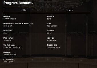 Prodam 2 listky na PFO / Hans Zimmer Symphony Obecni dum