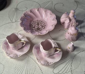 Růžový porcelán H&C Czech různé