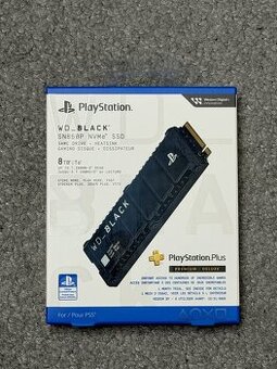 Nové M.2 NVMe SSD 8TB WD Black SN850P Playstation Heatsink