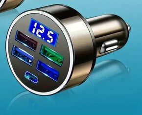 NOVÉ   Nabíječka do auta + držák na mobil magnetický - 1