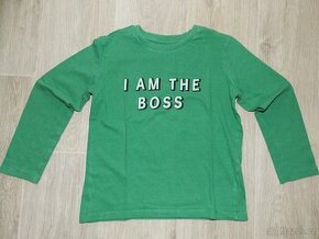 Zelené tričko s potiskem zn. Sinsay, vel. 6-7 let - 1