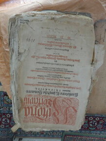 Stará kniha - z 16.století