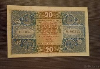 20kc 1919 neperforovana A.Mucha - 1