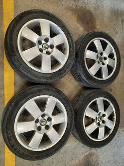 20w. Original alu Škoda 5x100, r15