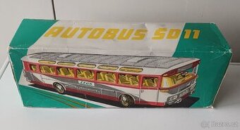Originální krabice od staré hračky autobus Karosa ites