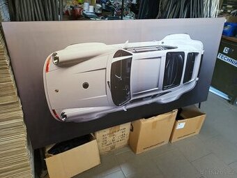 Prodám nástěnný obraz vč. rámu Porsche carrera 155 x 75 cm - 1