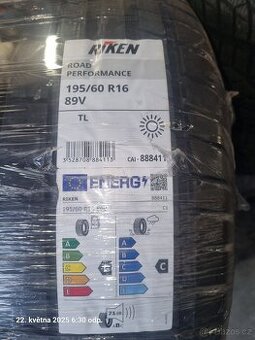 Prodám 4x nové pneu Riken 195/60R16