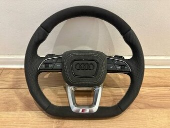 AUDI ŠPORTOVÝ VYHRIEVANÝ - ALKANTARA / KOŽA biela niť