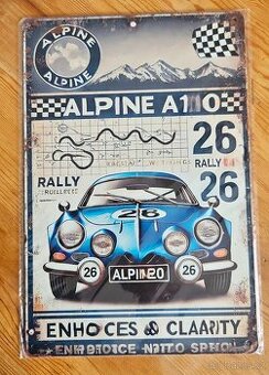 Kovová cedule Rally Alpine