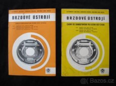 Brzdové ústrojí zadní pro vozy Škoda technická literatura - 1
