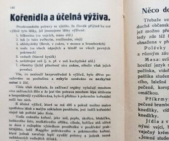 Kuchařská kniha jednoduché občanské kuchyně z roku 1929 - 1