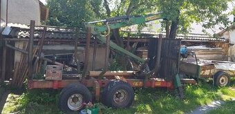 Vyvážečka dřeva za traktor