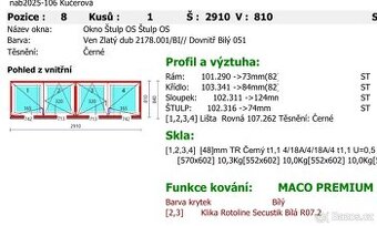 Okno plastové VEKA SOFTLINE 82MD