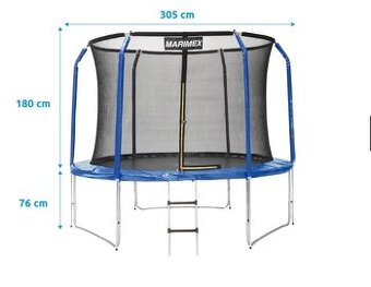 Trampolína Marimex Standard 305 cm + vnitřní ochranná síť +