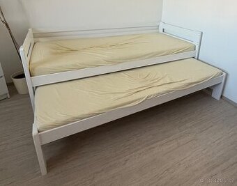Dětská postel s přistýlkou a šuplíky - 200x90 cm -
