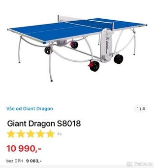 Stul na stolni tenis