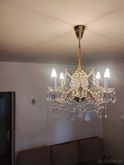 Křišťálový lustr - čtyřramenný