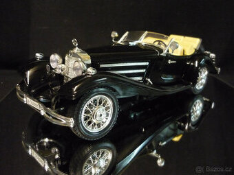 Mercedes 500 K Roadster černý Bburago 1/18 - 1/20