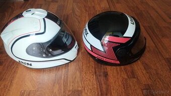 LEVNE 2x helma na moto, skutr Uvex vel. S a IXS vel. XL