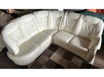 Luxusní rohová kožená sedací souprava, 2752