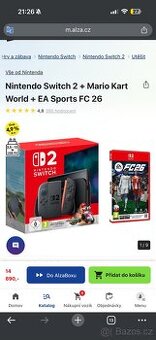 Nintendo Switch 2 + Mario Kart World bundle + EA Sports FC 2