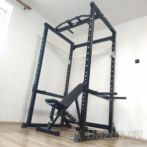 MASIV posilovací klec +lavice, hrazda, bradla