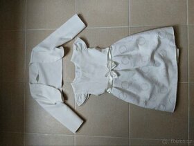 Dívčí šaty s kabátkem vel 6 let cca (128-134)