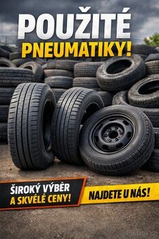 💥Prodám použité letní  pneumatiky R16,R17💥