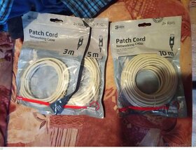 Patch cord kabel nový různé délky