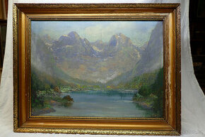 Alpy - Josef Trunke - aukční malíř