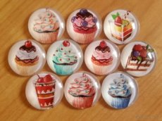 nové magnetky dortíčky cupcakes - 1