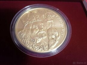 Zlatý 100 dukát Karla IV. Au 999,9 348,5g náklad 100 ks